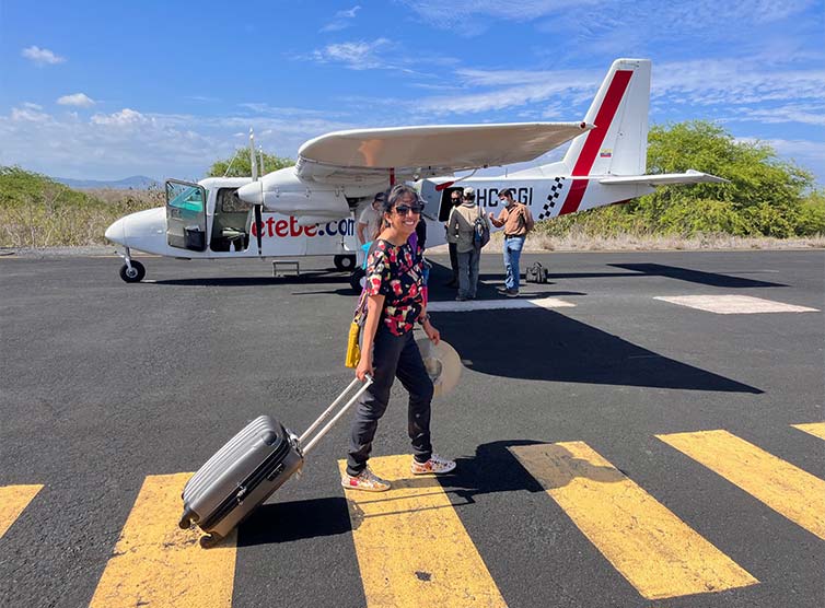 Inter-island flights in Galapagos
